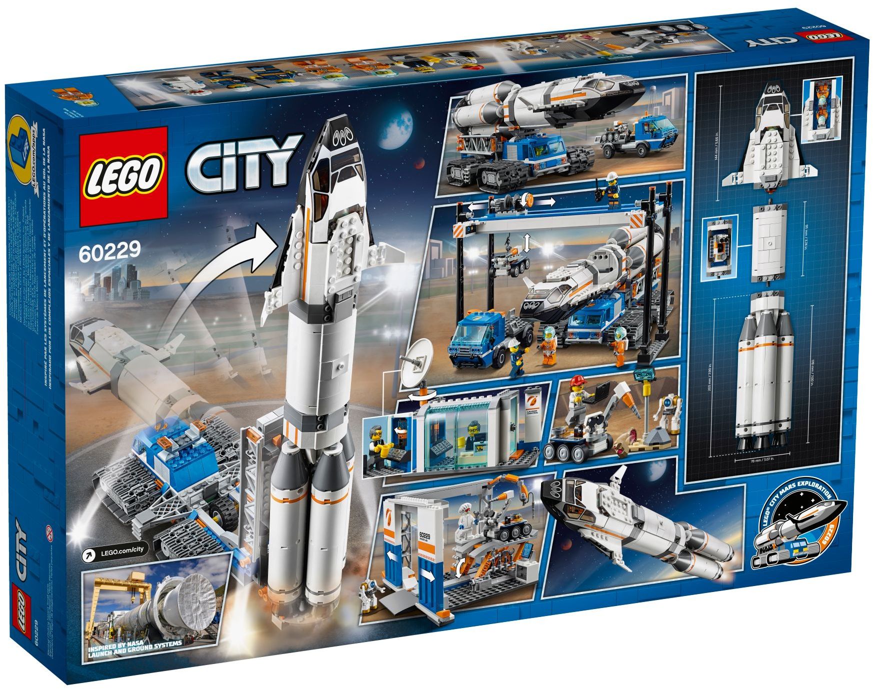 LEGO City Space Summer 2019 60229 Rocket Assembly Transport (2