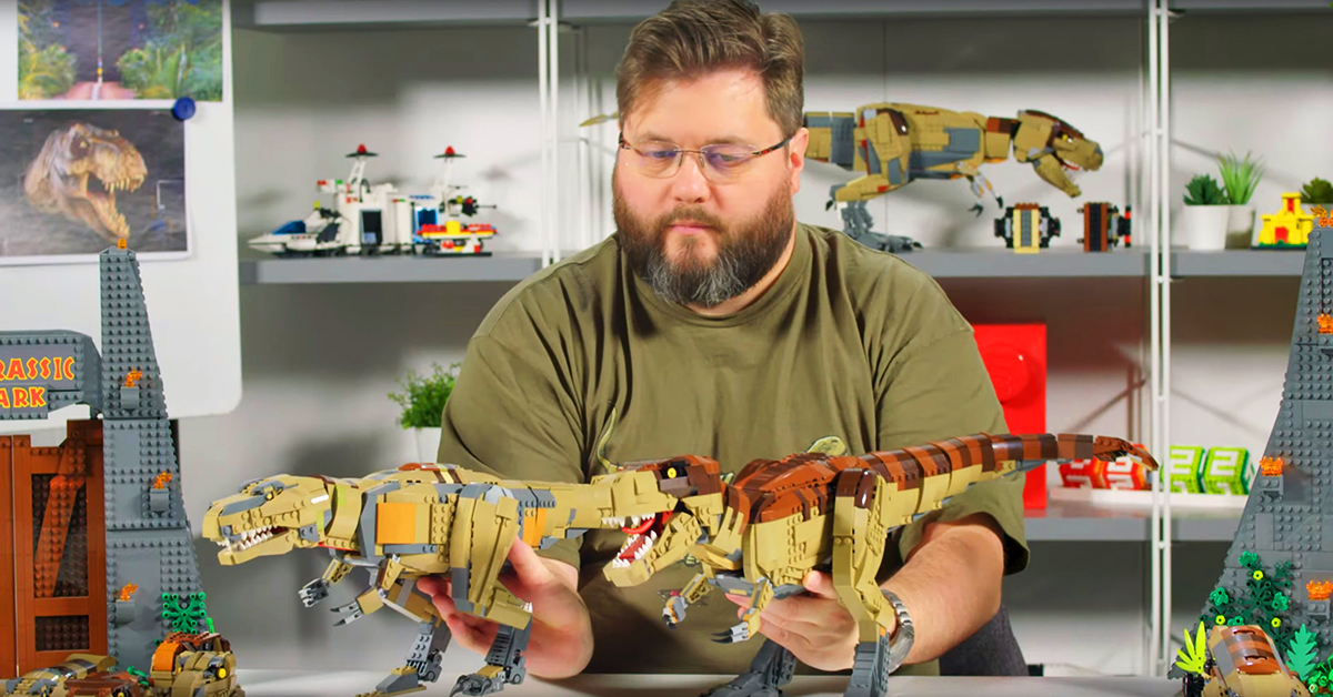 LEGO 75936 Jurassic Park: T. rex Rampage designer video [Video