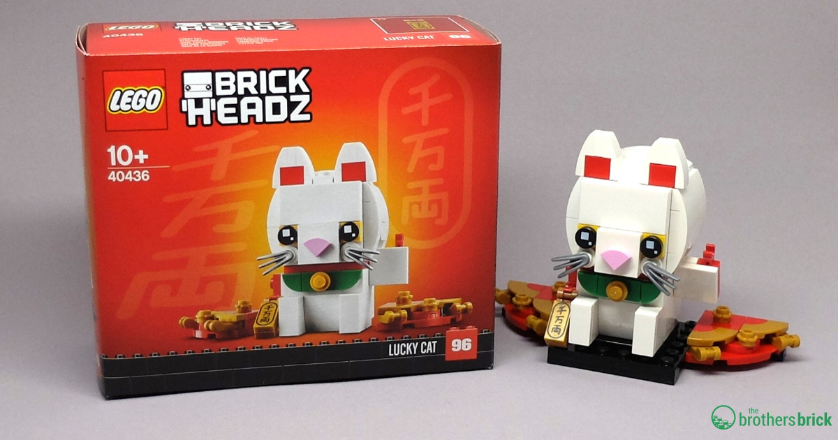 We got lucky with LEGO Brick Headz' new 40436 Lucky Cat [Review