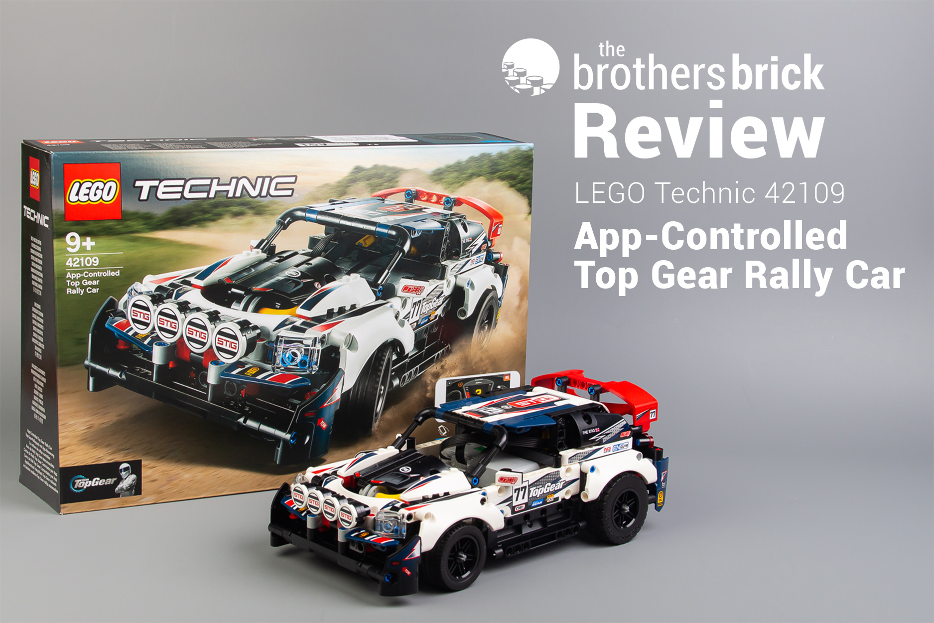 Completing a lap around the test track in LEGO Technic 42109 App
