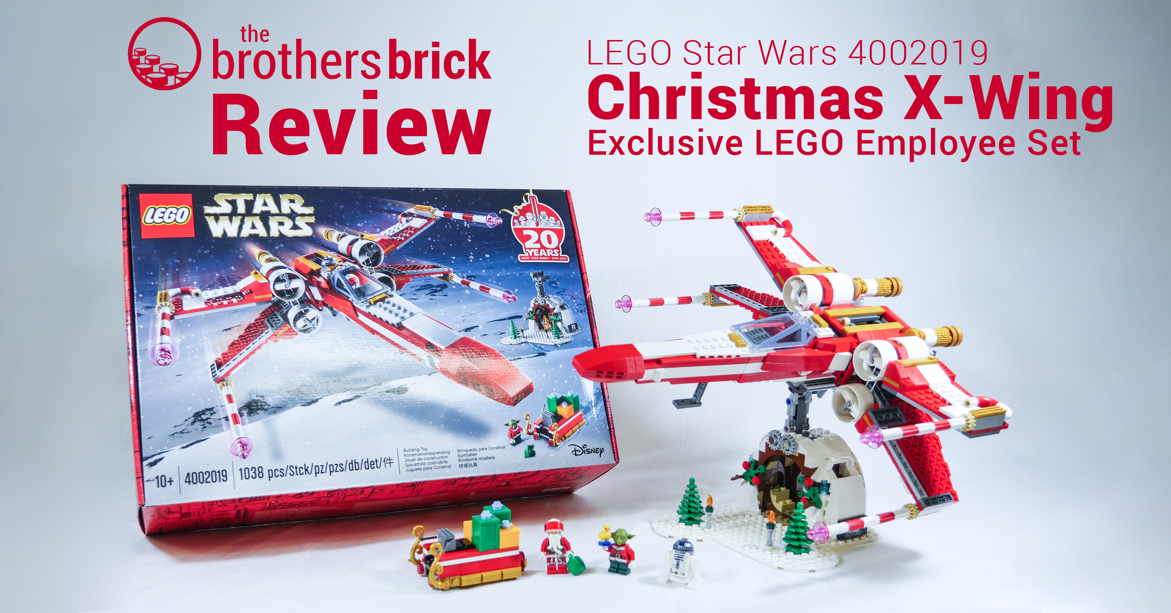 Christmas X-Wing: the Lego 2019 employee exclusive set [Review