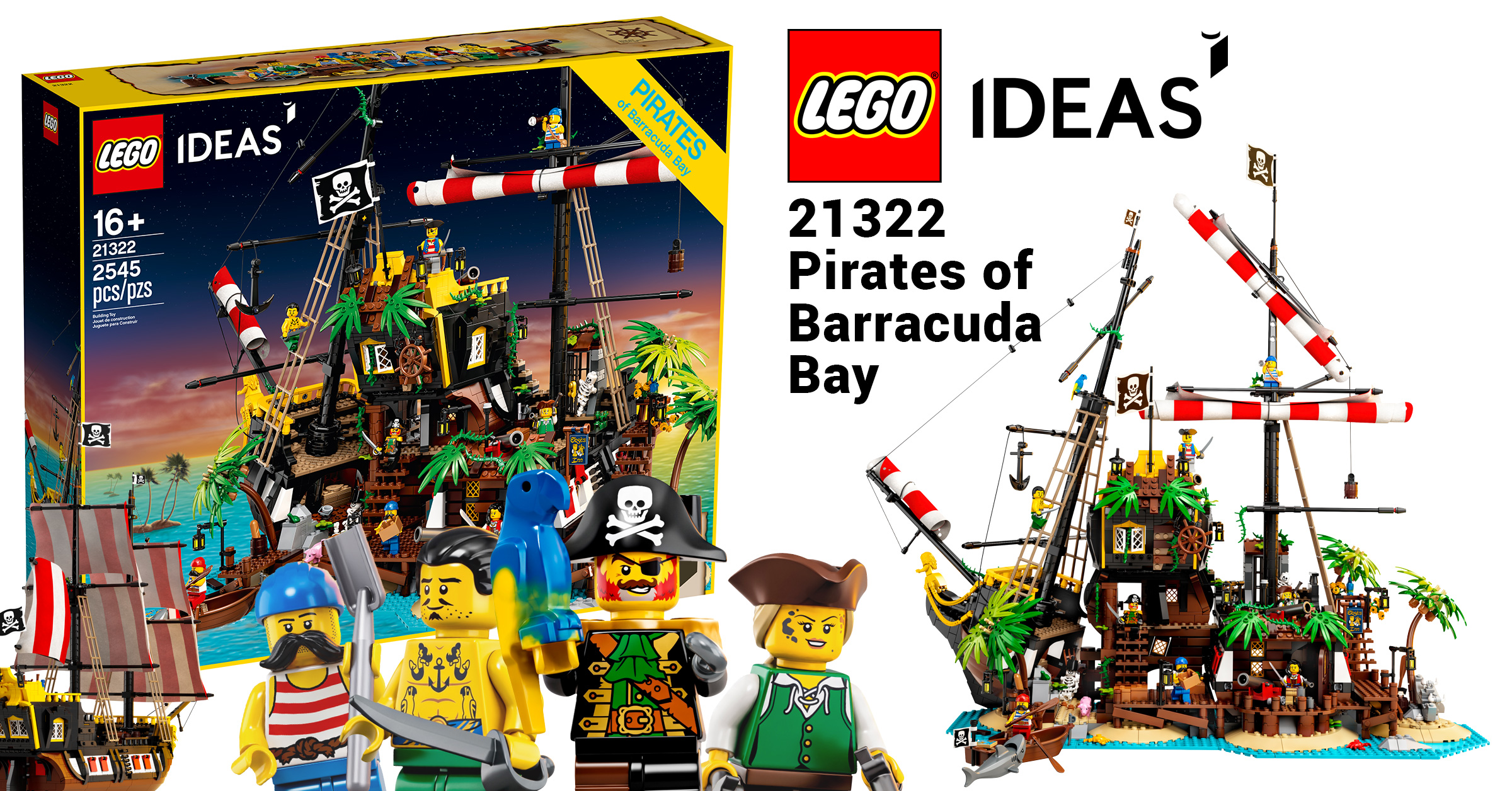 LEGO Ideas launches 21322 Pirates of Barracuda Bay marking the