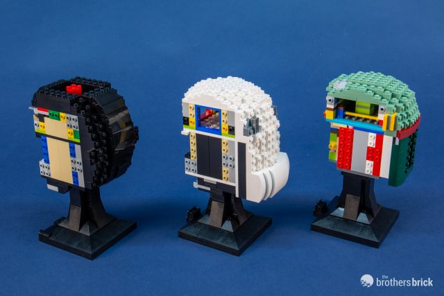LEGO Star Wars helmets: 75274 TIE Pilot, 75276 Stormtrooper