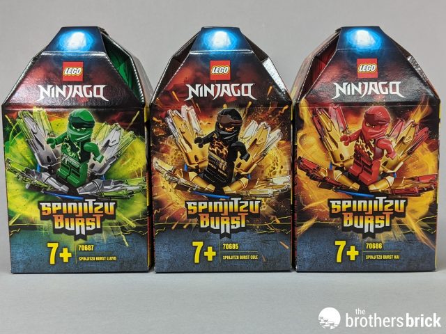 LEGO Ninjago Spinjitzu Burst: 70685 Cole, 70686 Kai, & 70687 Lloyd