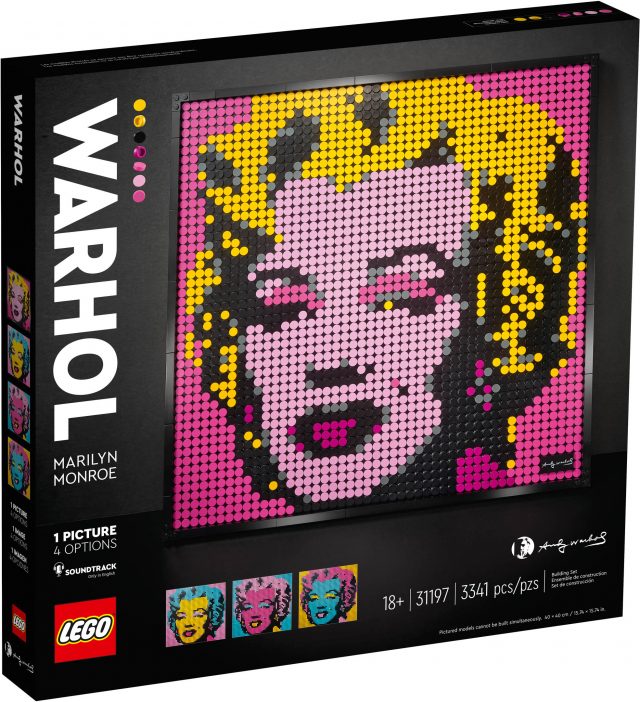 LEGO Art revealed as mosaic sets of The Beatles, Marilyn Monroe
