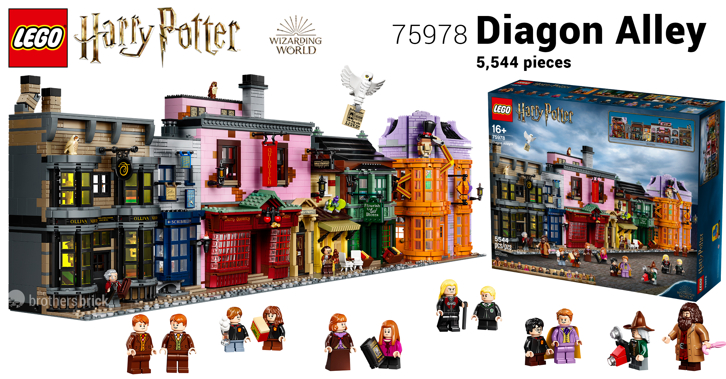 Get all your wizard supplies in the stores of the new LEGO Harry