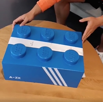 First Look: Unboxing of the LEGO and Adidas ZX 8000 sneaker