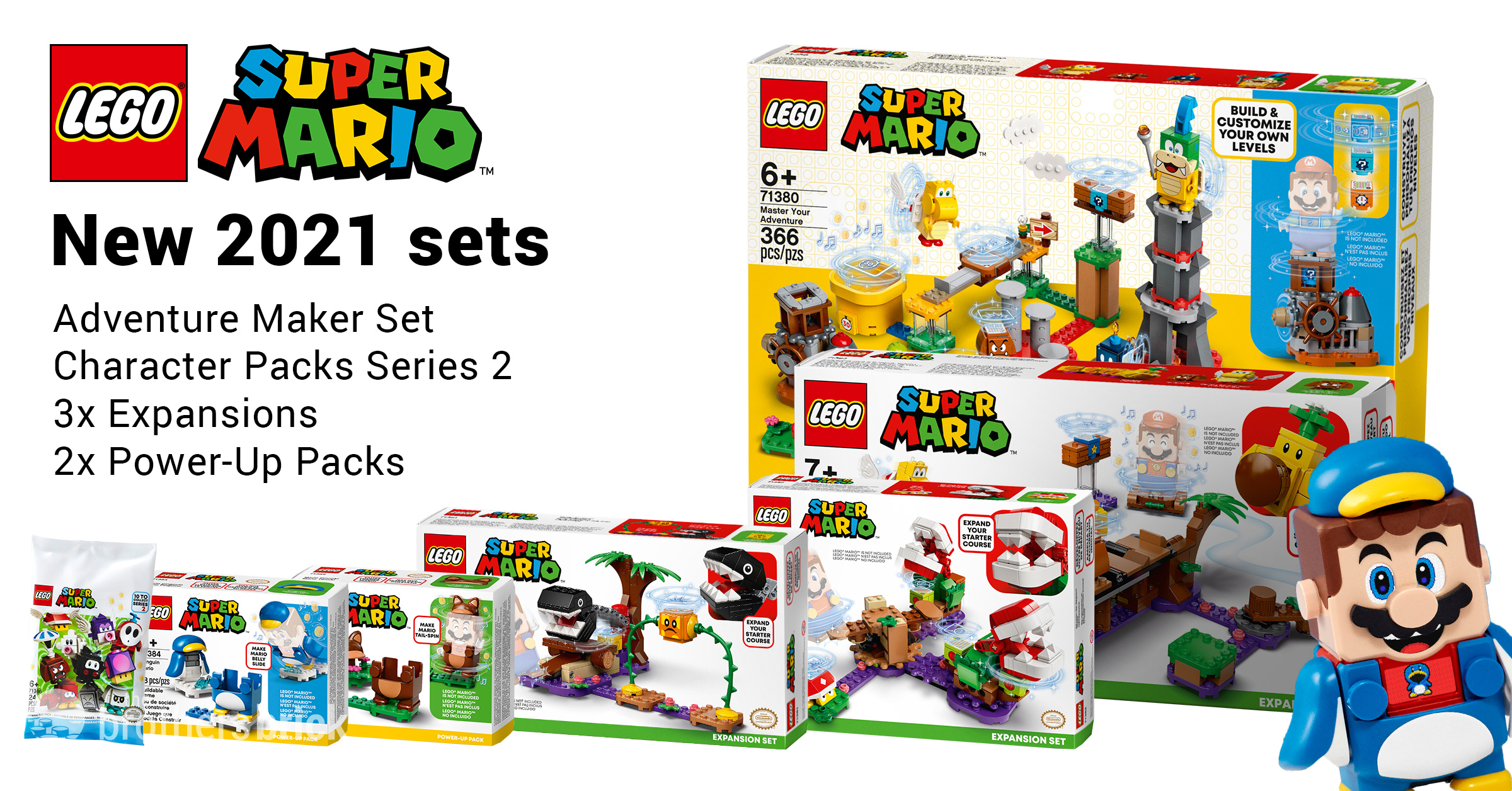 LEGO reveals new Super Mario sets for 2021, bringing Tanooki