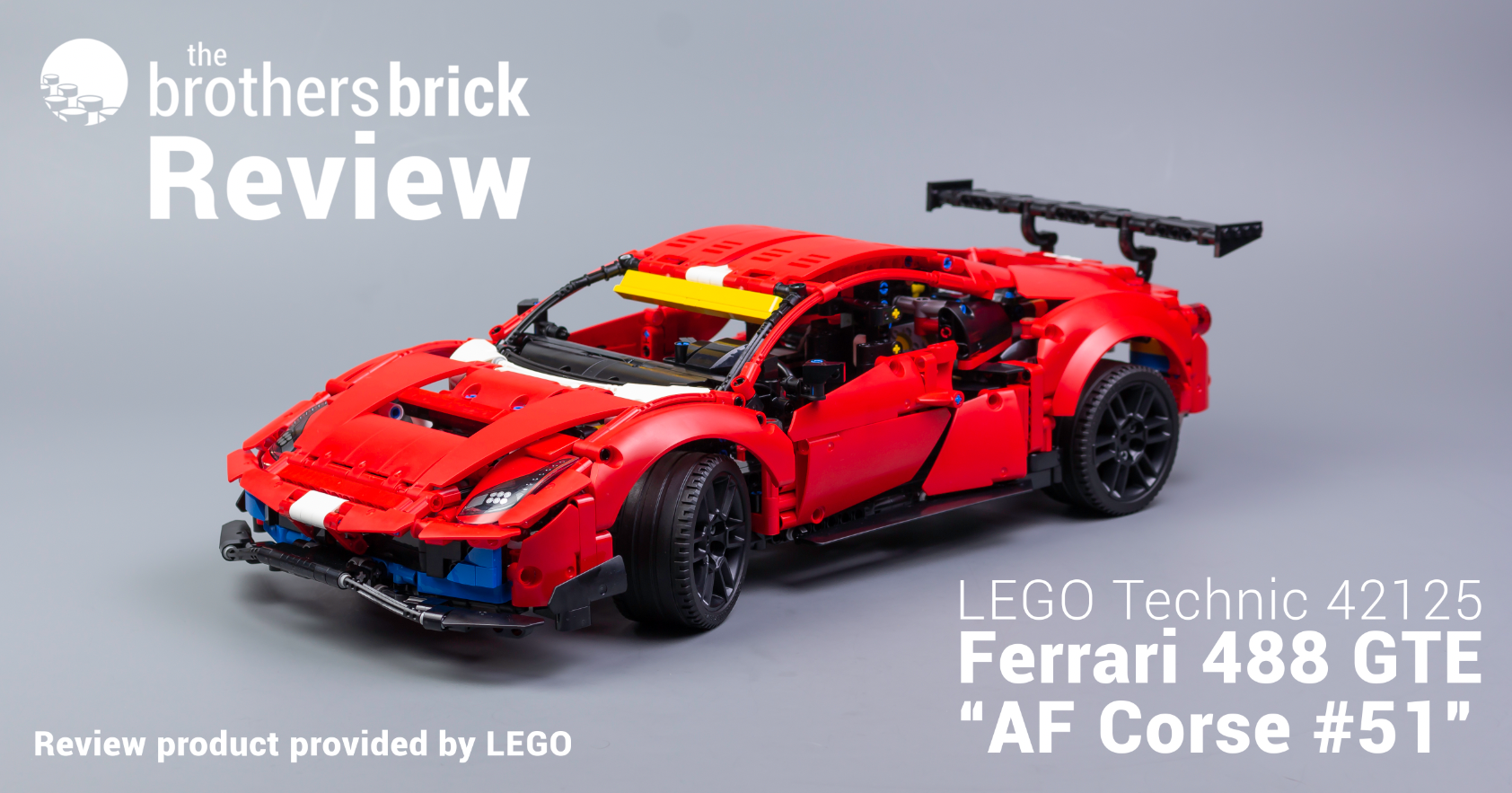 LEGO Technic 42125 Ferrari 488 GTE “AF Corse #51” [Review] - The