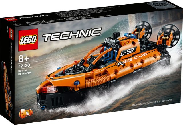 New LEGO Technic product pictures: 42120 Rescue Hovercraft and