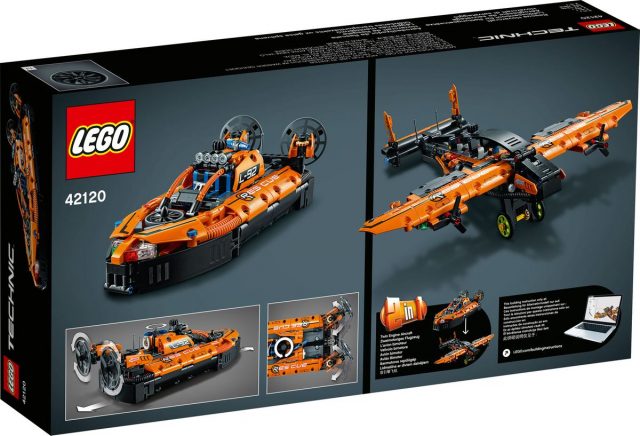 New LEGO Technic product pictures: 42120 Rescue Hovercraft and
