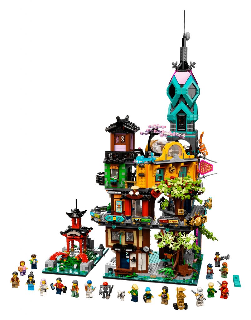 Get a closer look at 71741 Ninjago City Gardens with more official