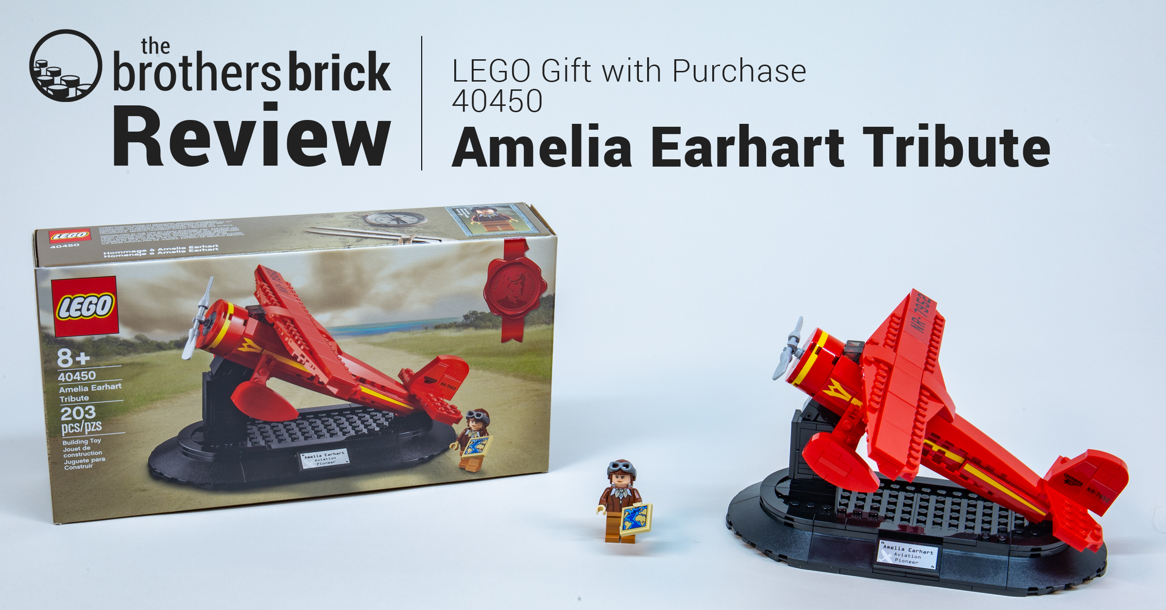 LEGO Gift with Purchase 40450 Amelia Earhart Tribute [Review