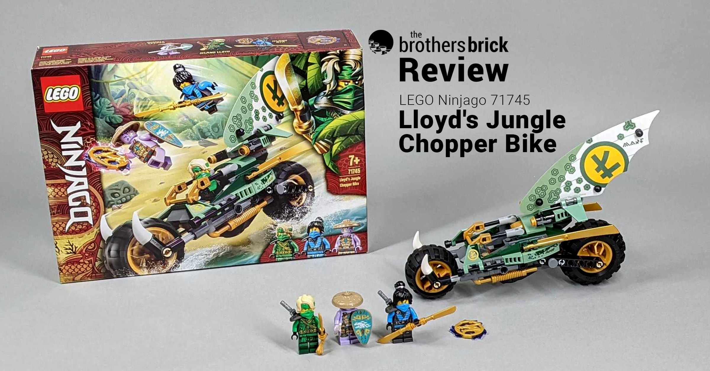 LEGO Ninjago 71745 Lloyd's Jungle Chopper Bike [Review] - The