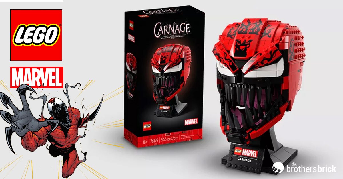 Marvel's symbiote Carnage 76199 LEGO bust revealed with Target pre