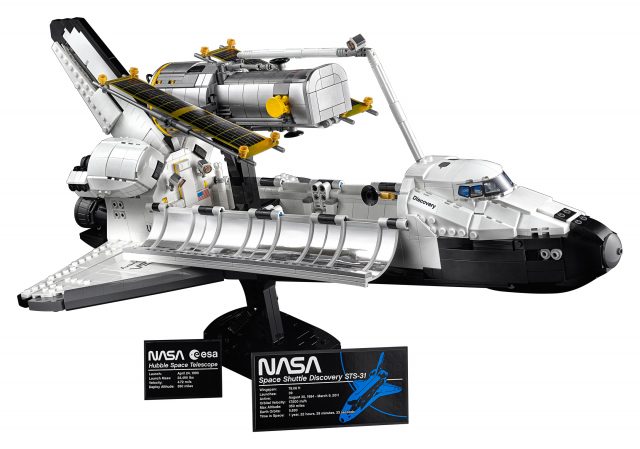 LEGO 10283 NASA Space Shuttle Discovery with Hubble is revealed as