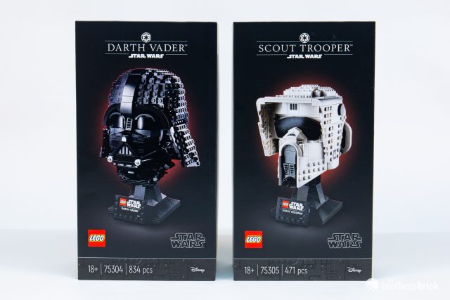 生レバ LEGO Star Wars Helmets Collection: 75304 Darth Vader and 75305