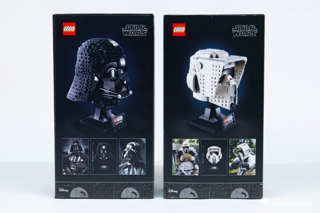 LEGO Star Wars Helmets Collection: 75304 Darth Vader and 75305
