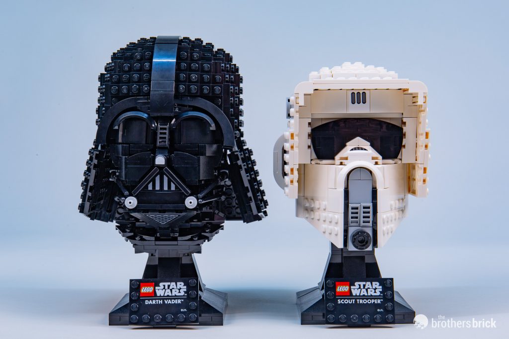 LEGO Star Wars Helmets Collection: 75304 Darth Vader and 75305