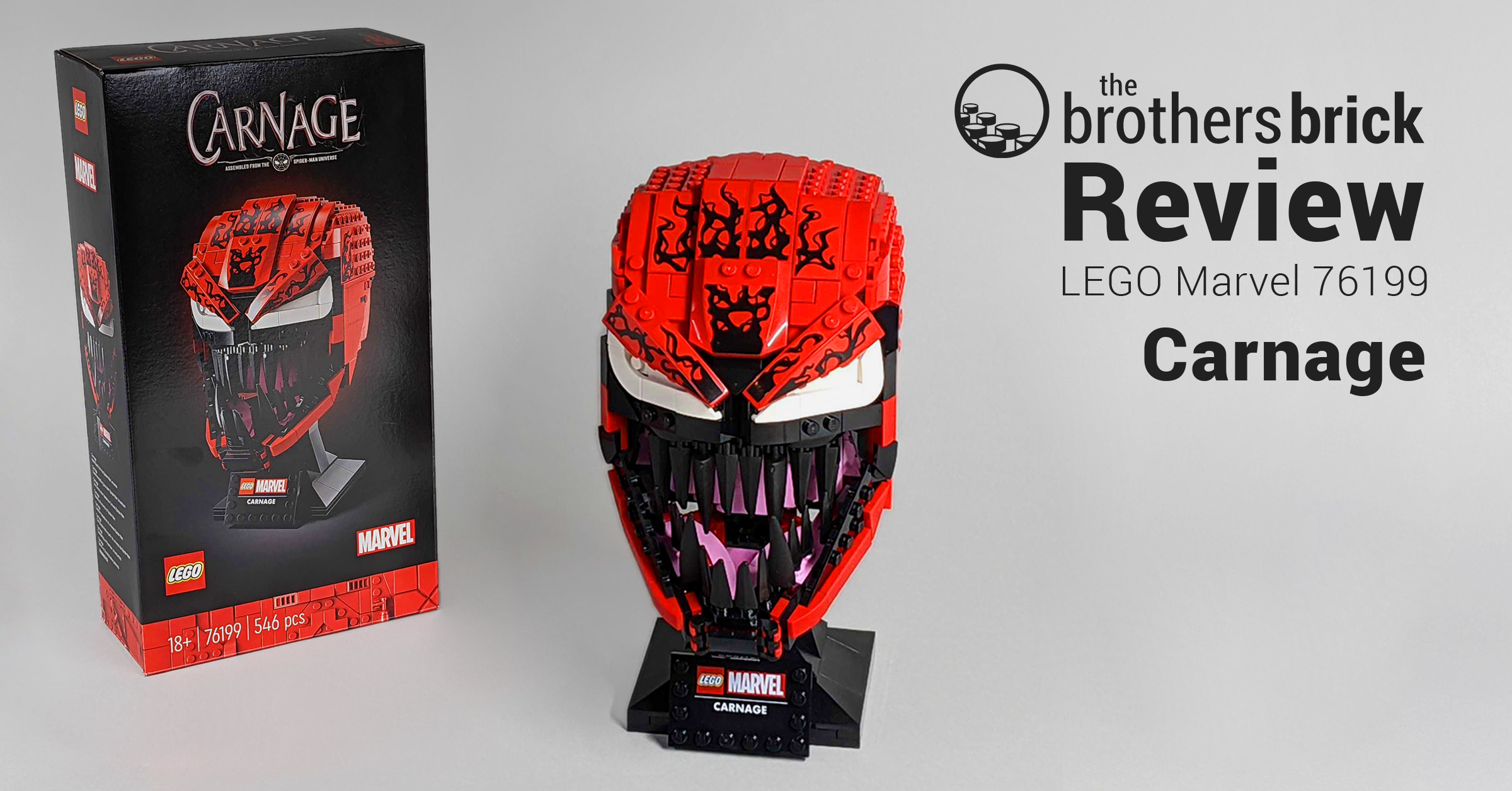 What's black and white and red all over? - LEGO Marvel 76199