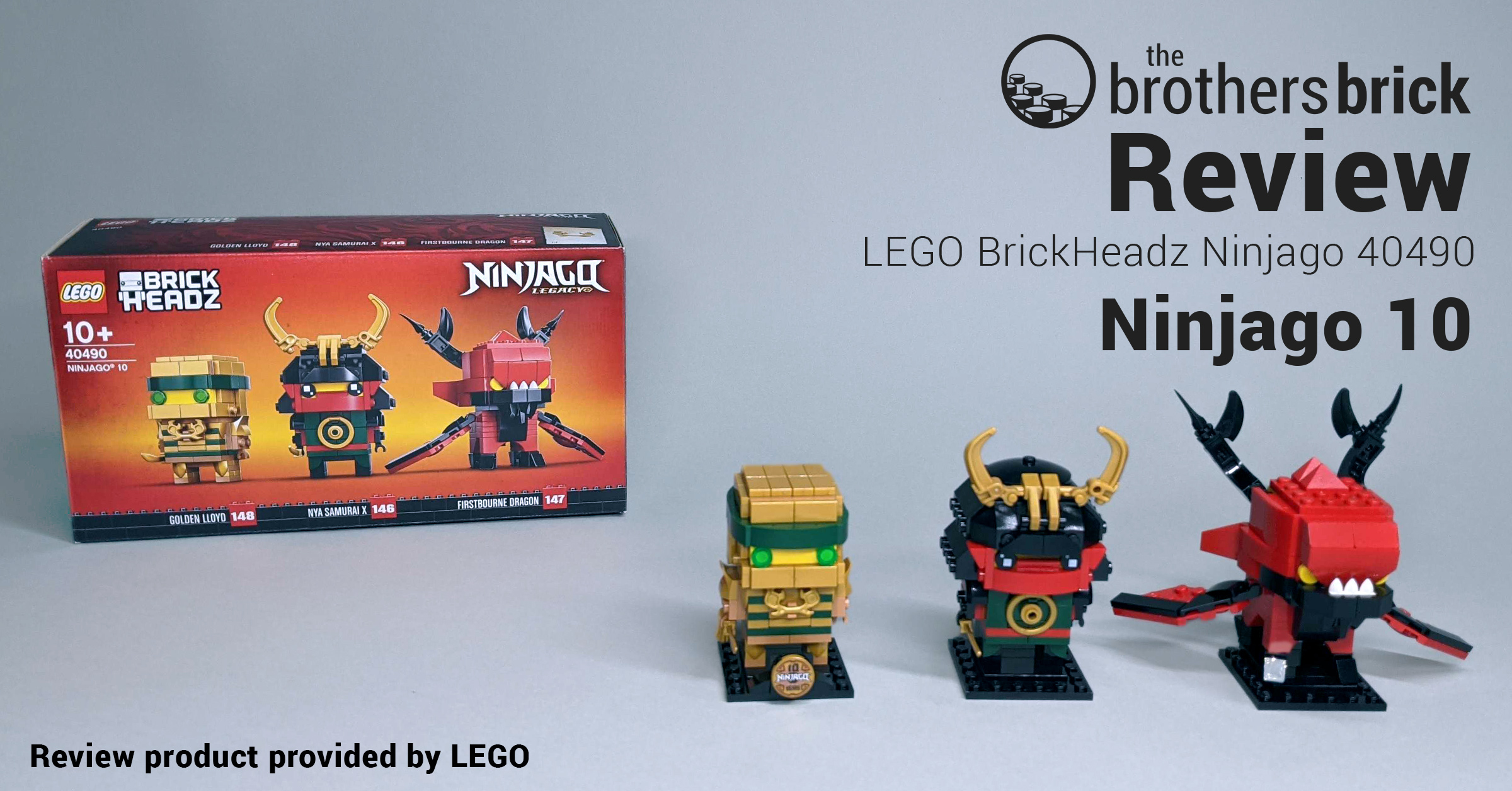 LEGO Ninjago Legacy 40490: Ninjago 10 BrickHeadz [Review]: A