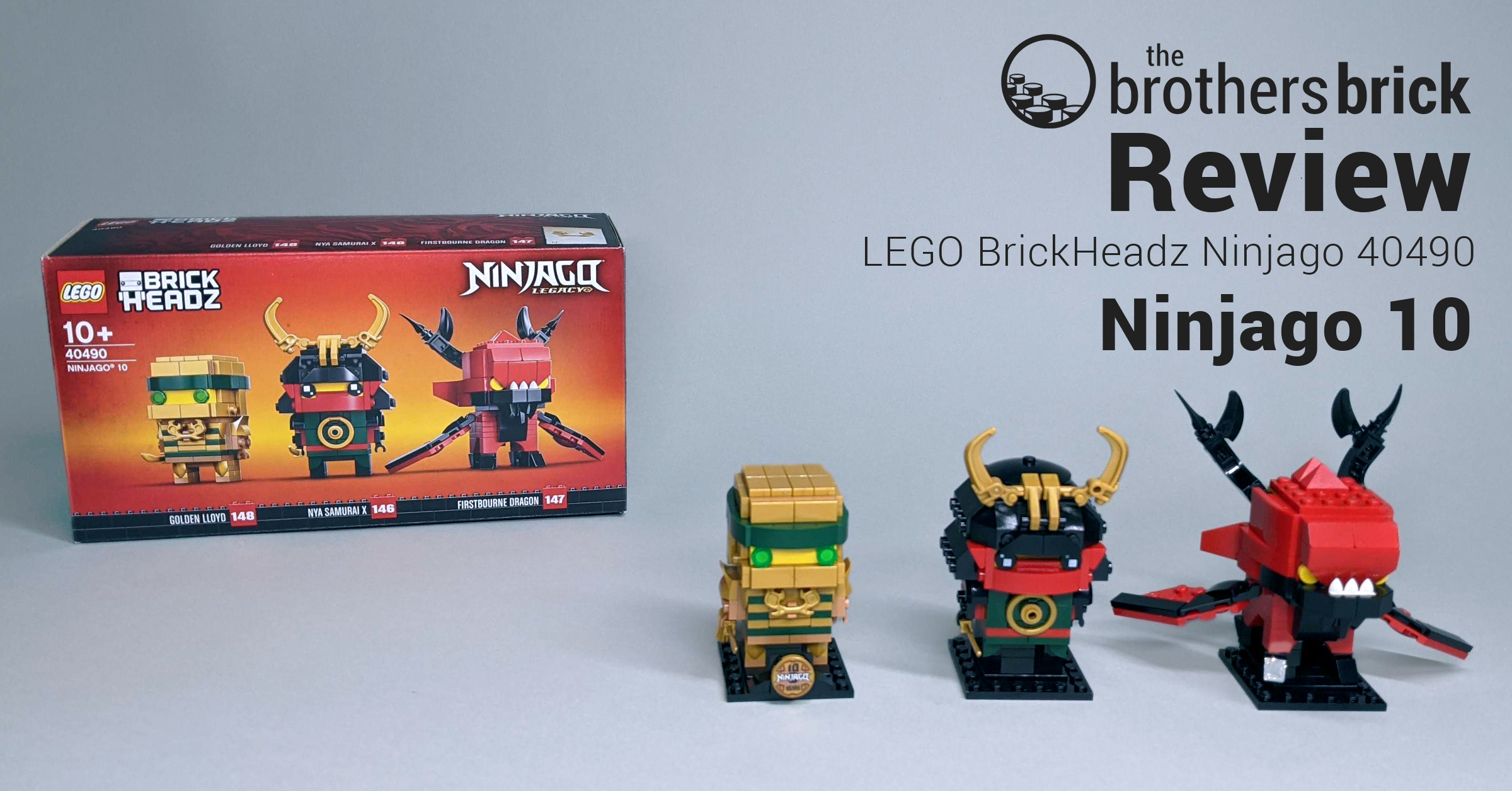 LEGO Ninjago Legacy 40490: Ninjago 10 BrickHeadz [Review]: A