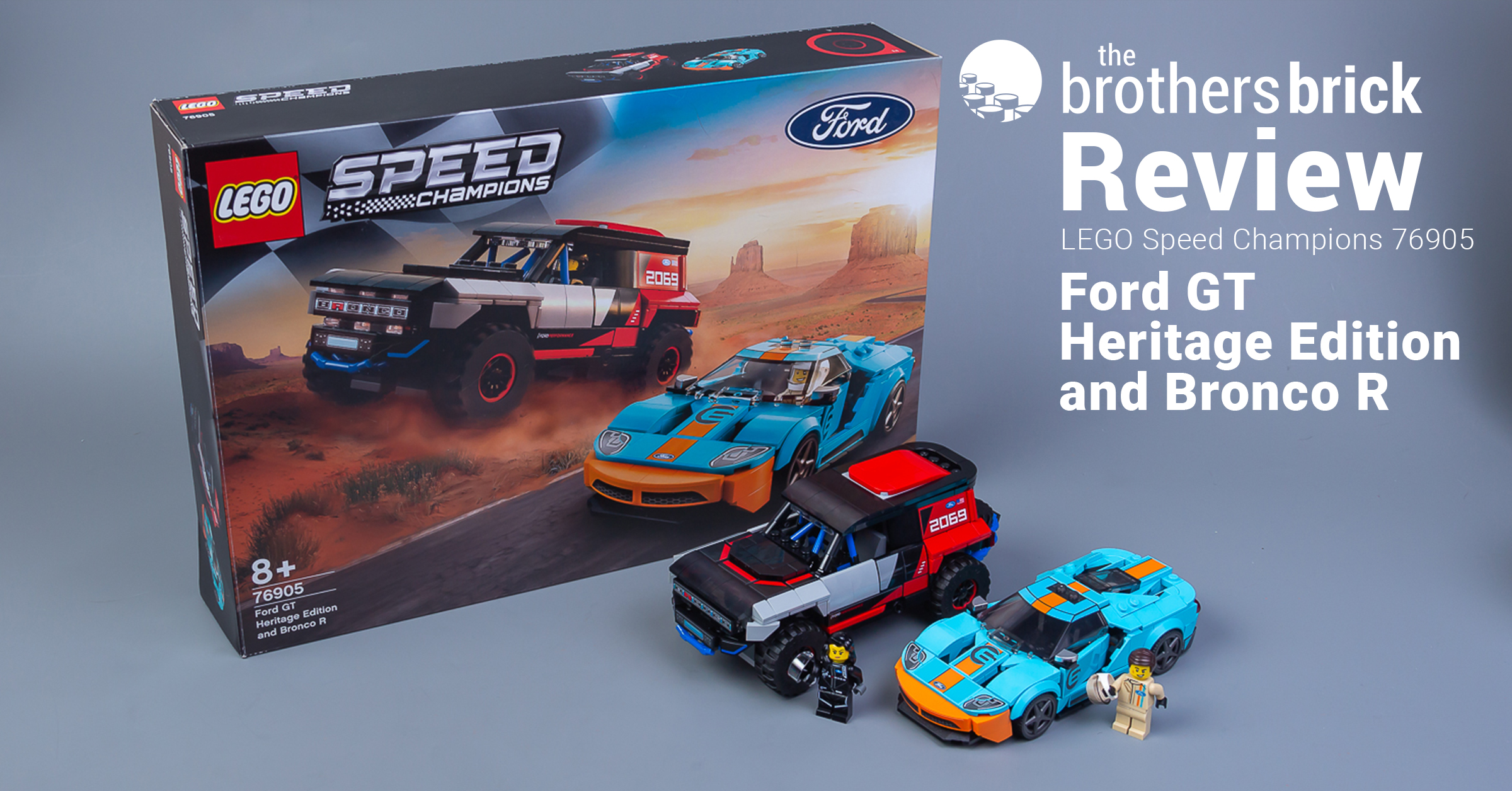 LEGO Speed Champions 76905 Ford GT Heritage Edition and Bronco R