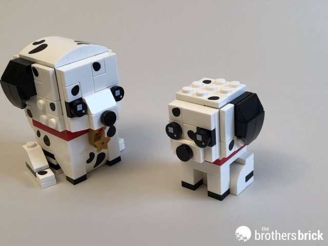LEGO BrickHeadz Pets 40479 Dalmatian dog and 40480 Ginger Tabby