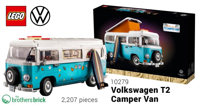 LEGO reveals new 10279 Volkswagen T2 Camper Van for 2021 [News] - The  Brothers Brick | The Brothers Brick