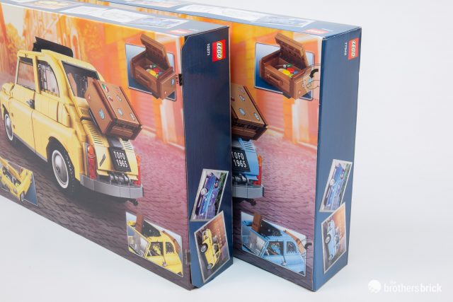 LEGO Creator Expert 77942 Fiat 500 limited edition comparison