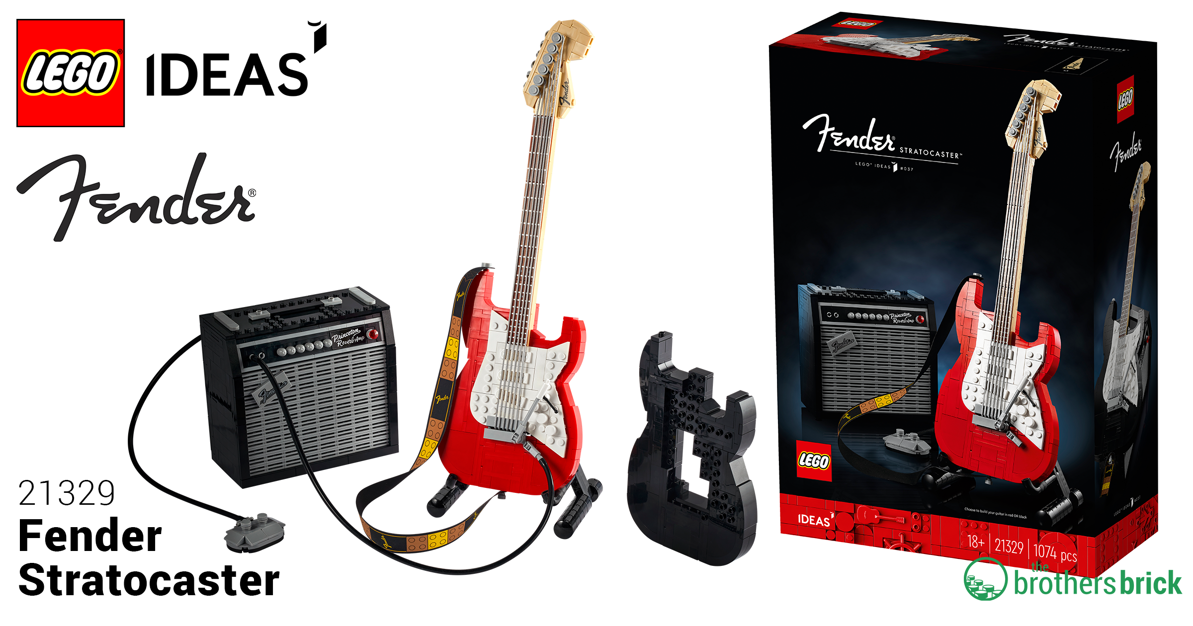 LEGO Ideas officially reveals 21329 Fender Stratocaster LEGO Ideas officially reveals 21329 Fender Stratocaster