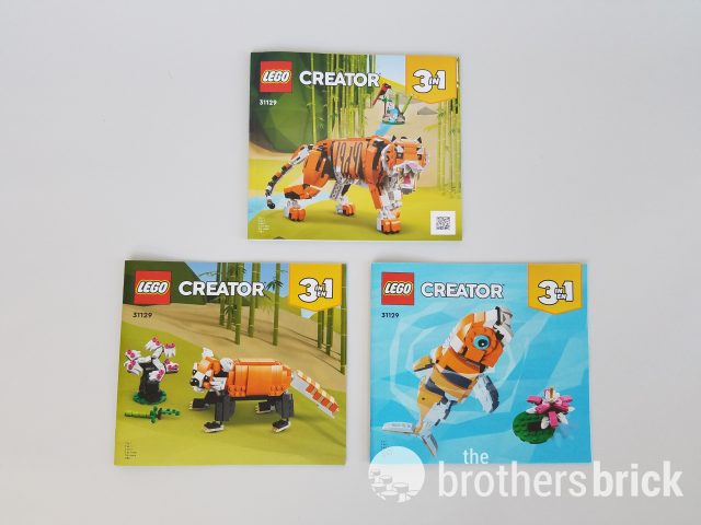 のろ LEGO Creator 31129 Majestic Tiger, part 1 review | Brickset