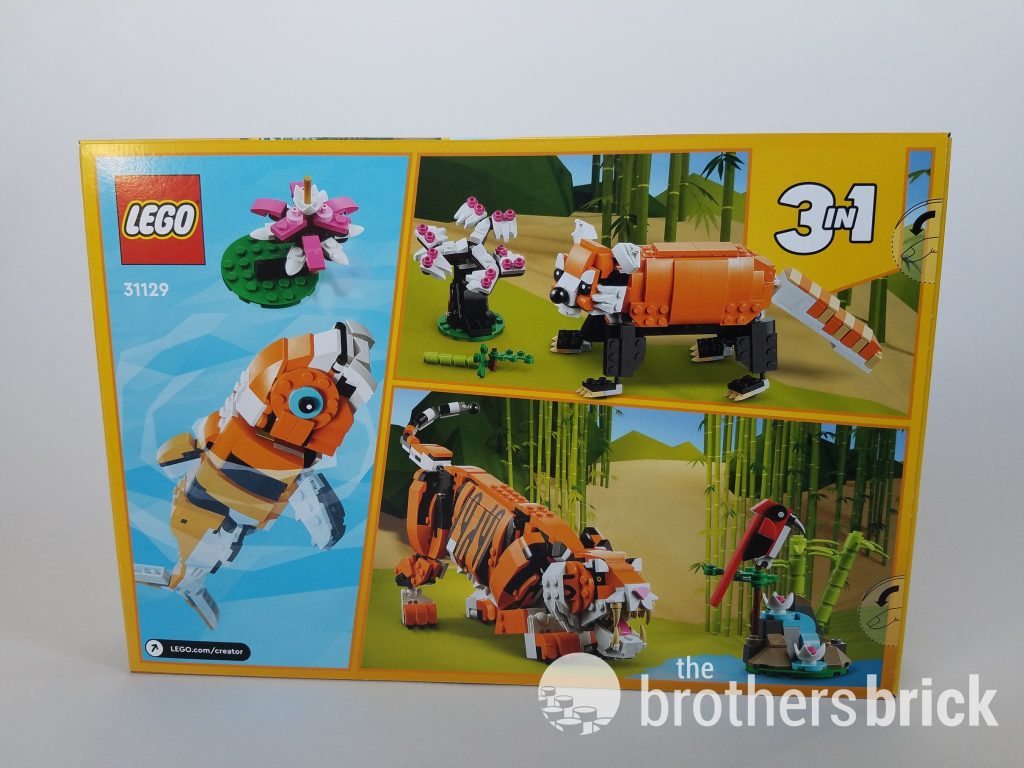 LEGO 31129 Majestic Tiger - There's no tame in this big cat