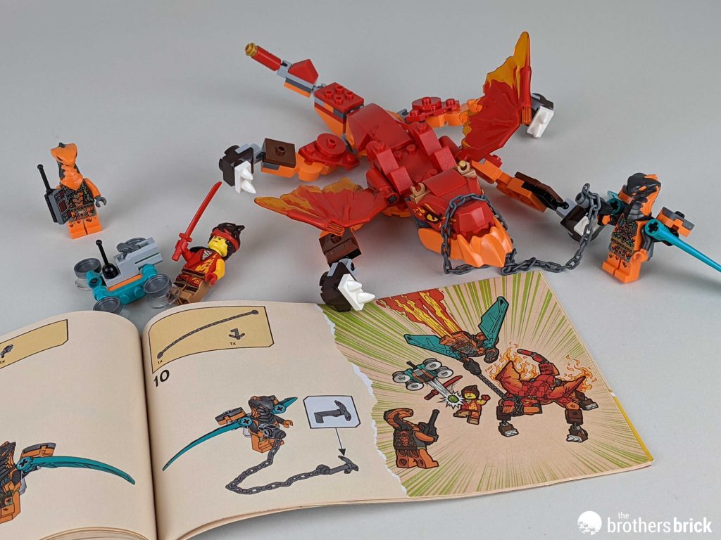 LEGO Ninjago 71762 Kai's Fire Dragon EVO – Ooh, that's a burn