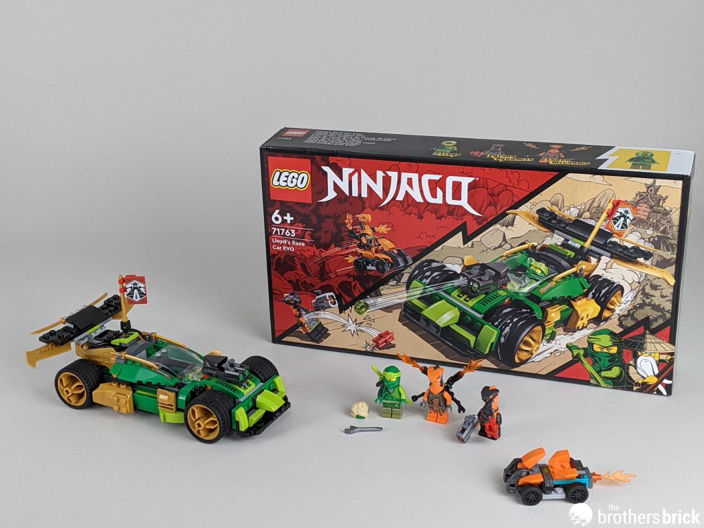 LEGO Ninjago 71763 Lloyd's Race Car EVO – A car with an excess of