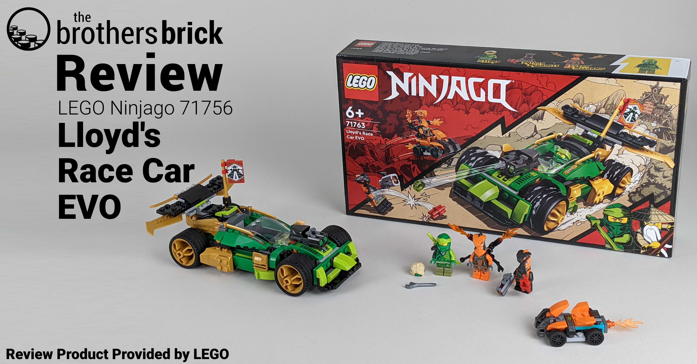 LEGO Ninjago 71763 Lloyd's Race Car EVO – A car with an excess of