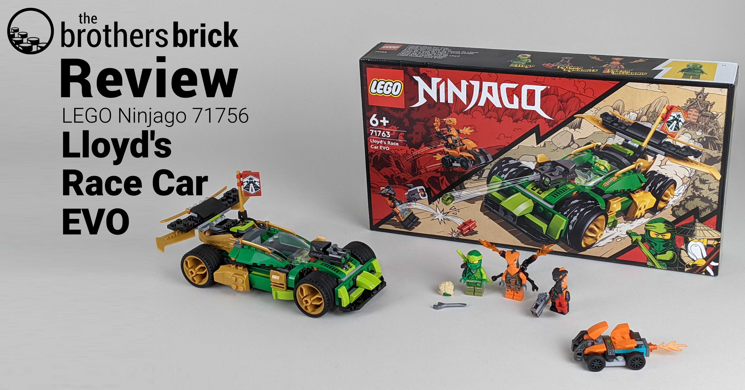 LEGO Ninjago 71763 Lloyd's Race Car EVO – A car with an excess of