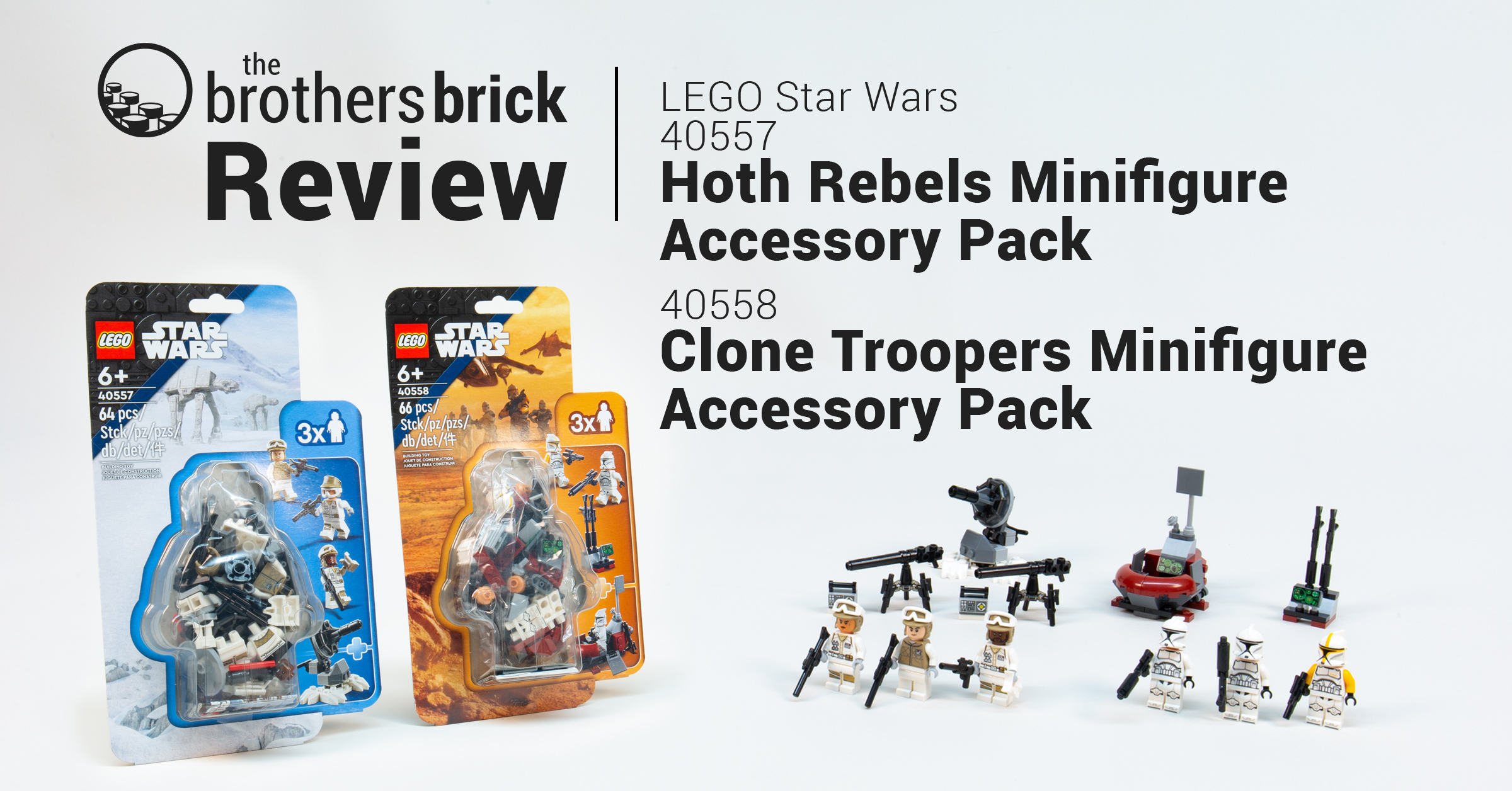 LEGO Star Wars 40557 Hoth Rebels & 40558 Clone Troopers Minifigure