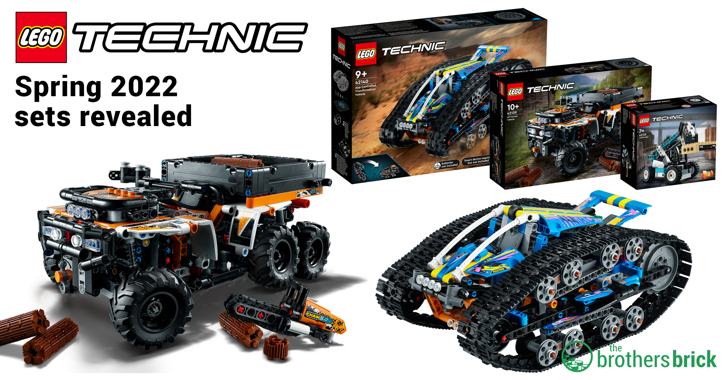 3 new LEGO Technic sets revealed for Spring 2022, including ATV