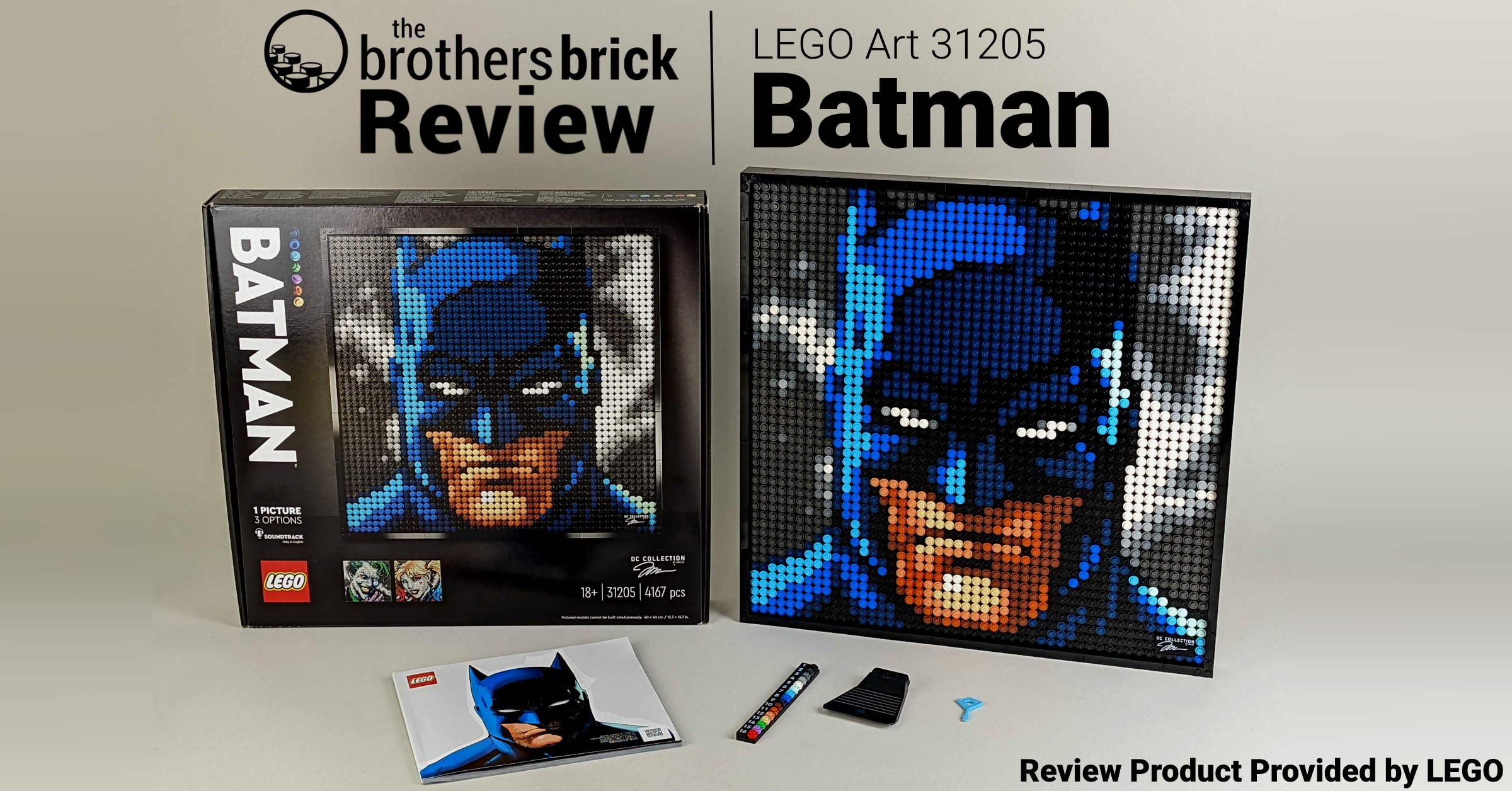 絵画 LEGO Art 31205 DC Jim Lee Batman Collection - Plenty of black and