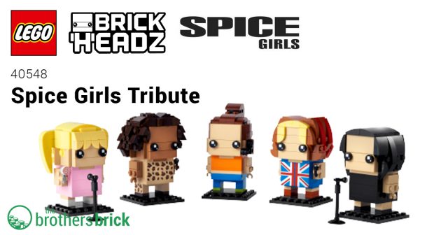 LEGO reveals 40548 Spice Girls Tribute BrickHeadz set featuring