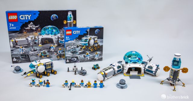 LEGO City Space 60348 Lunar Roving Vehicle & 60350 Lunar Research