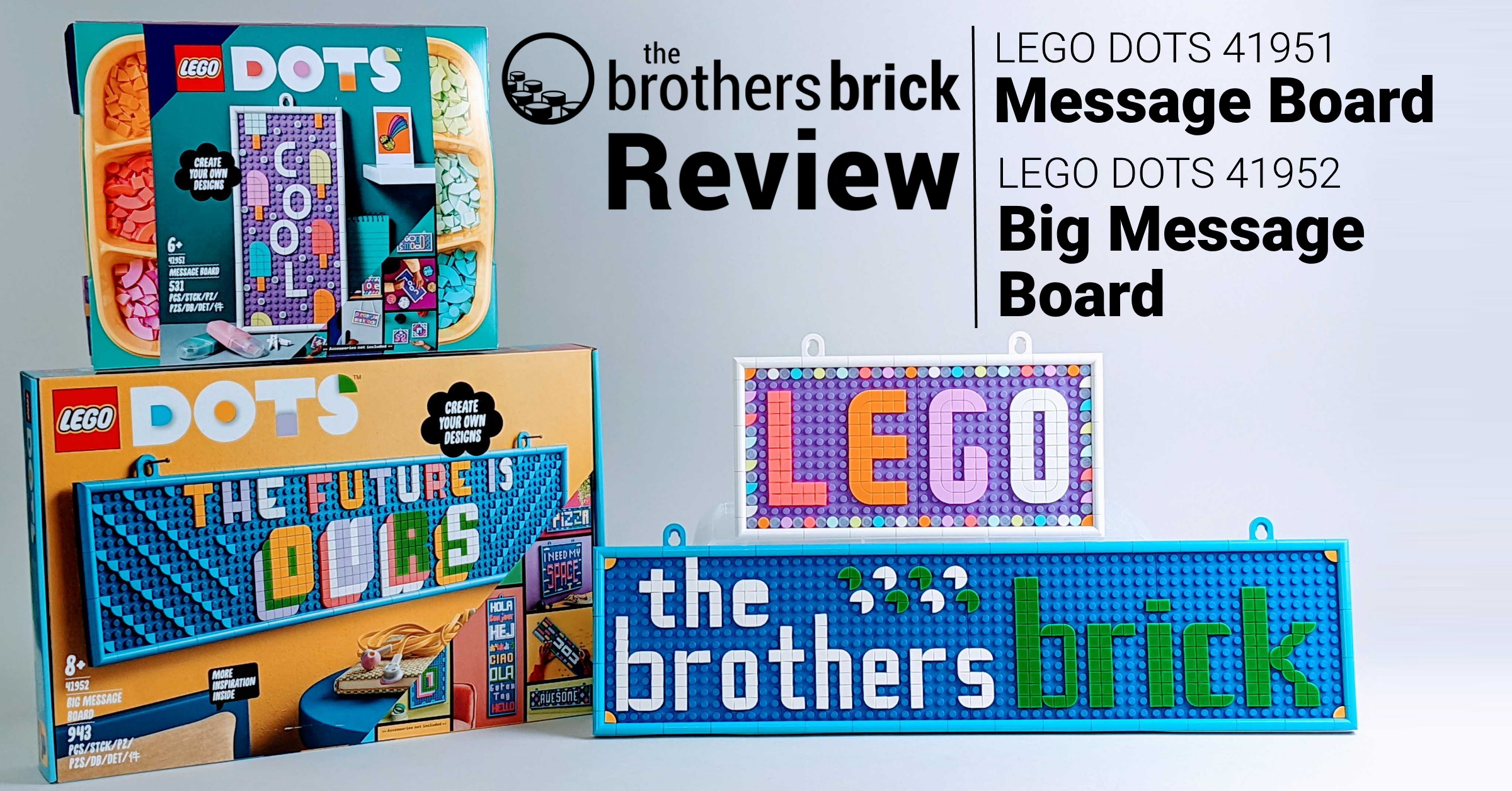 LEGO DOTS 41951 Message board and 41952 Big Message Board - Signs