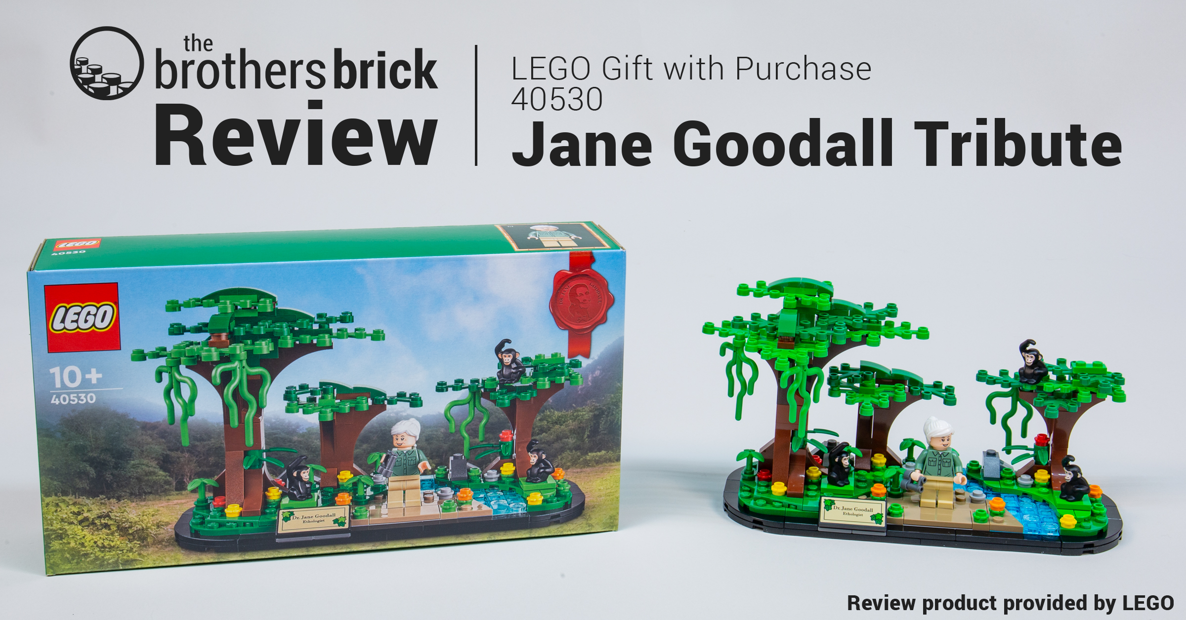 コンクールセット LEGO Gift with Purchase 40530 Jane Goodall Tribute [Review] - The