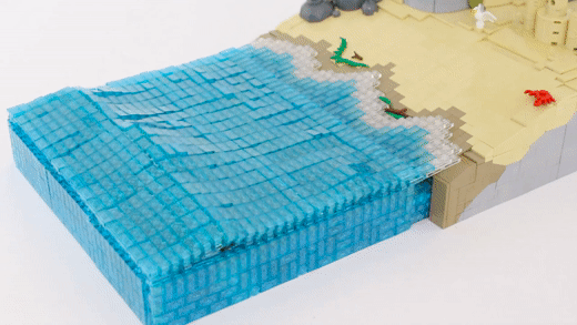 Lego Wave Rope Oh I do like to be beside the seaside... - The Brothers Brick | The ...