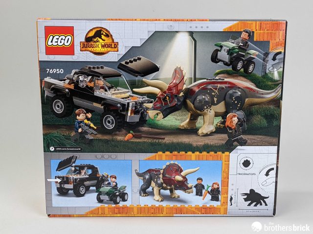 LEGO Jurassic World Dominion 76950 Triceratops Pickup Truck Ambush