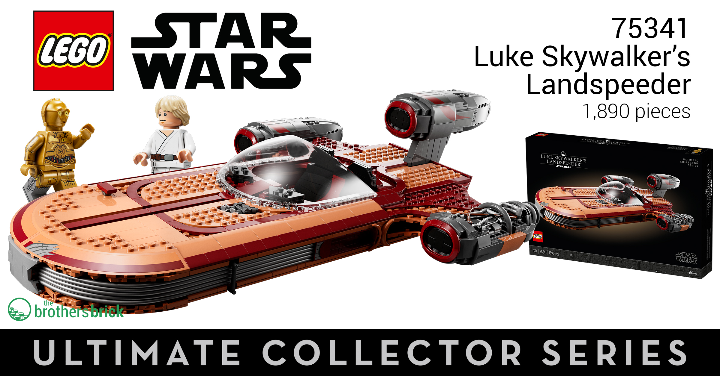 LEGO Star Wars 75341 Luke Skywalker's Landspeeder revealed as next
