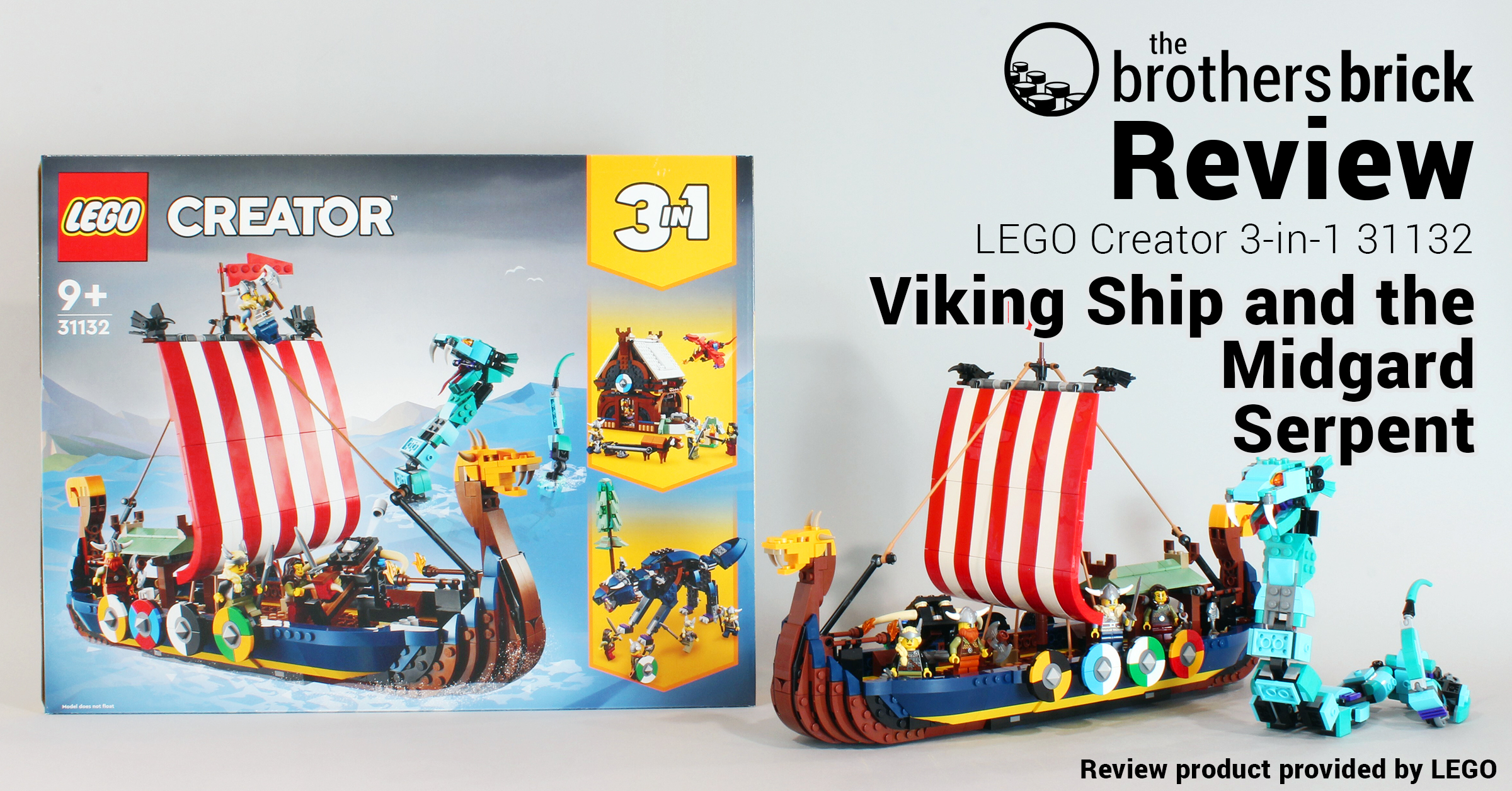LEGO Creator 31132 Viking Ship and the Midgard Serpent - An ode to