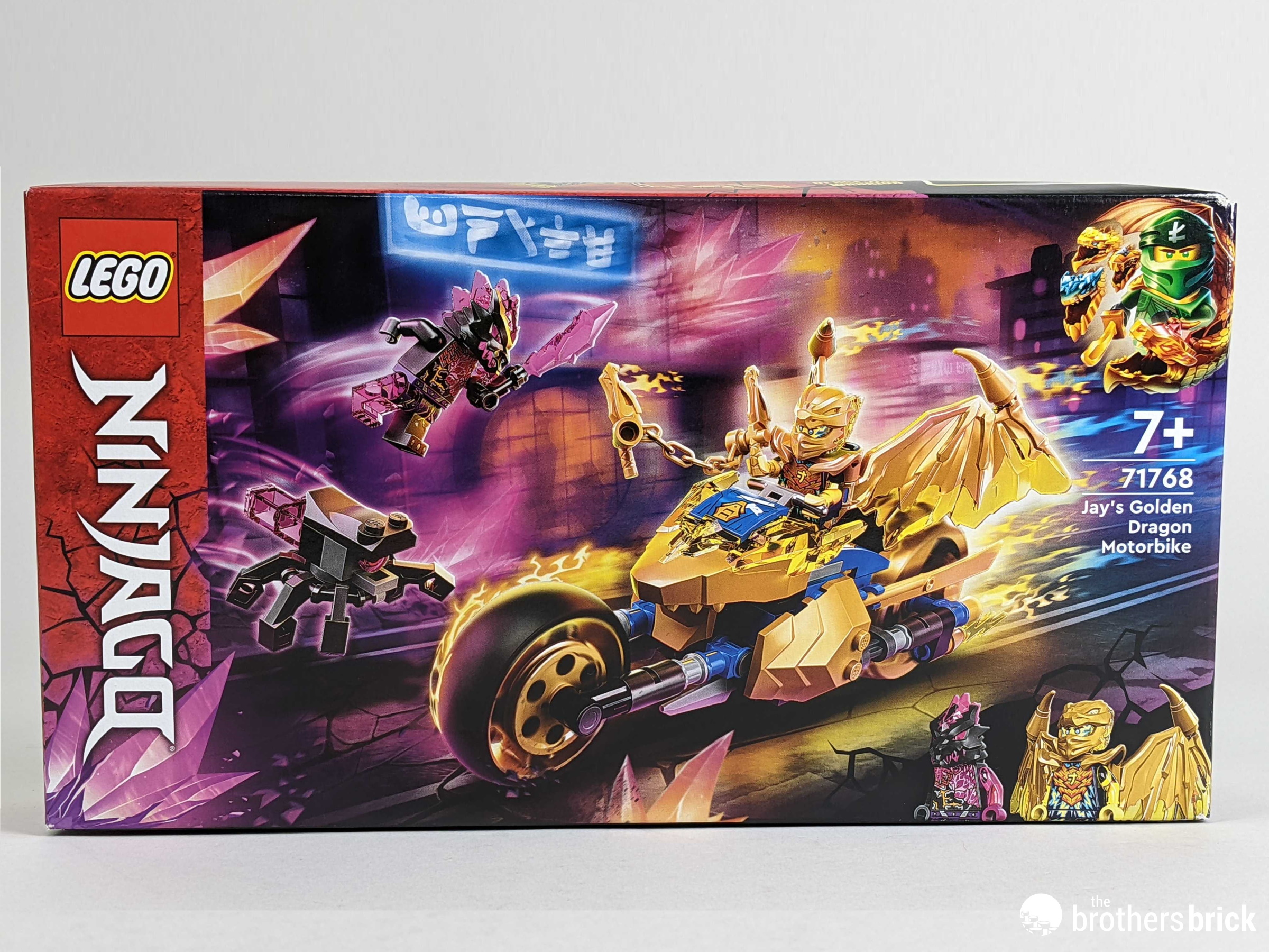 LEGO Ninjago 71768: Jay's Golden Dragon Motorcycle - Putting the