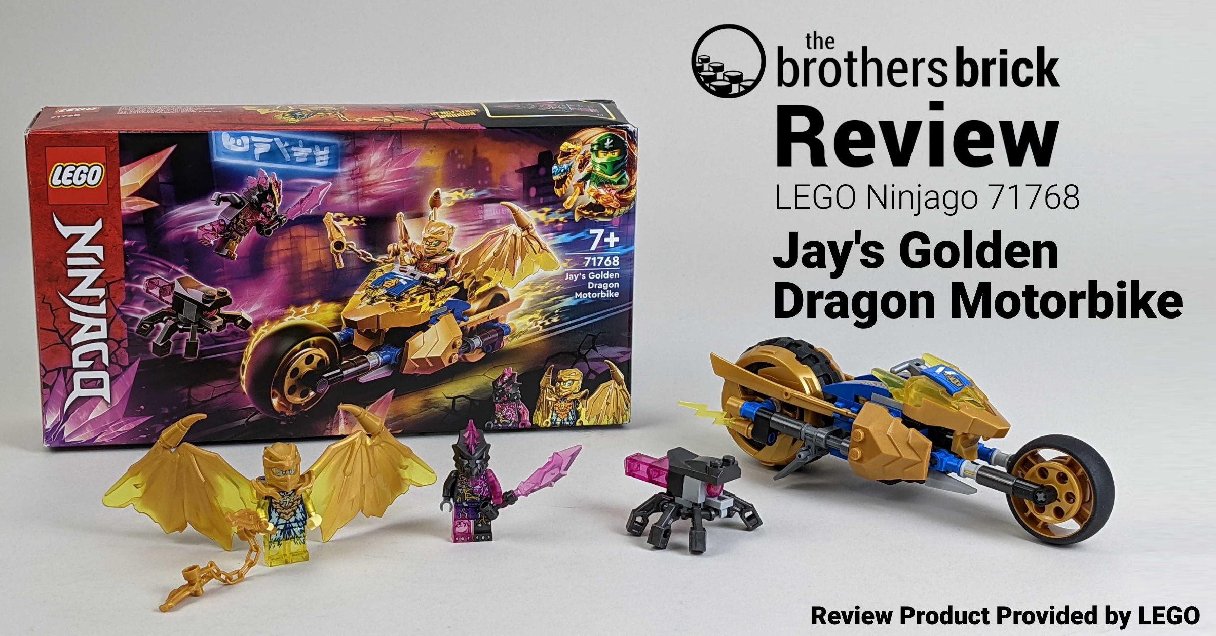 LEGO Ninjago 71768: Jay's Golden Dragon Motorcycle - Putting the